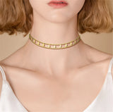 316L Stainless Steel Double-layer Geometry Necklace