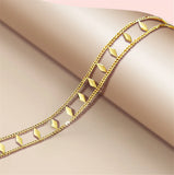 316L Stainless Steel Double-layer Geometry Necklace