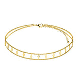 316L Stainless Steel Double-layer Geometry Necklace