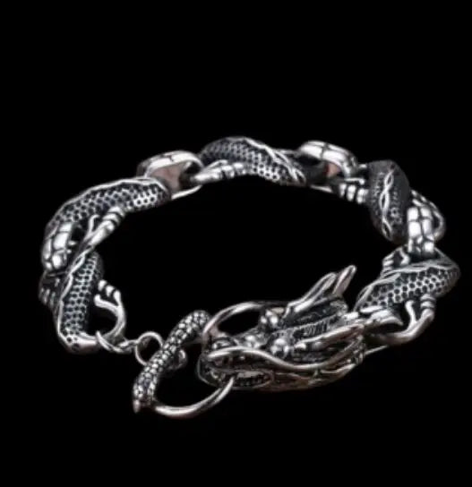 316L Stainless Steel Dragon Bracelet Band Party Style Animal Bracelet