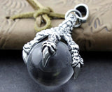 316L Stainless Steel Dragon's Claw Ball Pendant Charm
