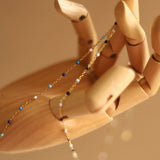 316L Stainless Steel Drip Gradient Chain Necklace For Women
