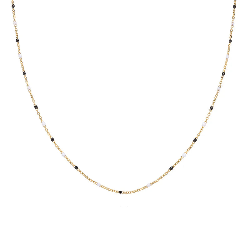 316L Stainless Steel Drip Gradient Chain Necklace For Women