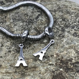316L Stainless Steel Eiffel Tower European Charm Bead