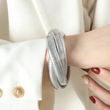 316L Stainless Steel Elastic Bracelets Bangles Bohemia Plated Multilayer Bangle