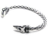316L Stainless Steel Bangle Jewelry Bird Head Solid Punk Style Bracelet