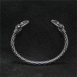 Bird Head Biker Bangle Solid Punk Style Bracelet