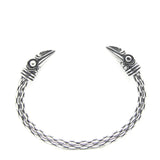 Bird Head Biker Bangle Solid Punk Style Bracelet
