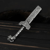 316L Stainless Steel Broken Sword Men's Necklace Pendant