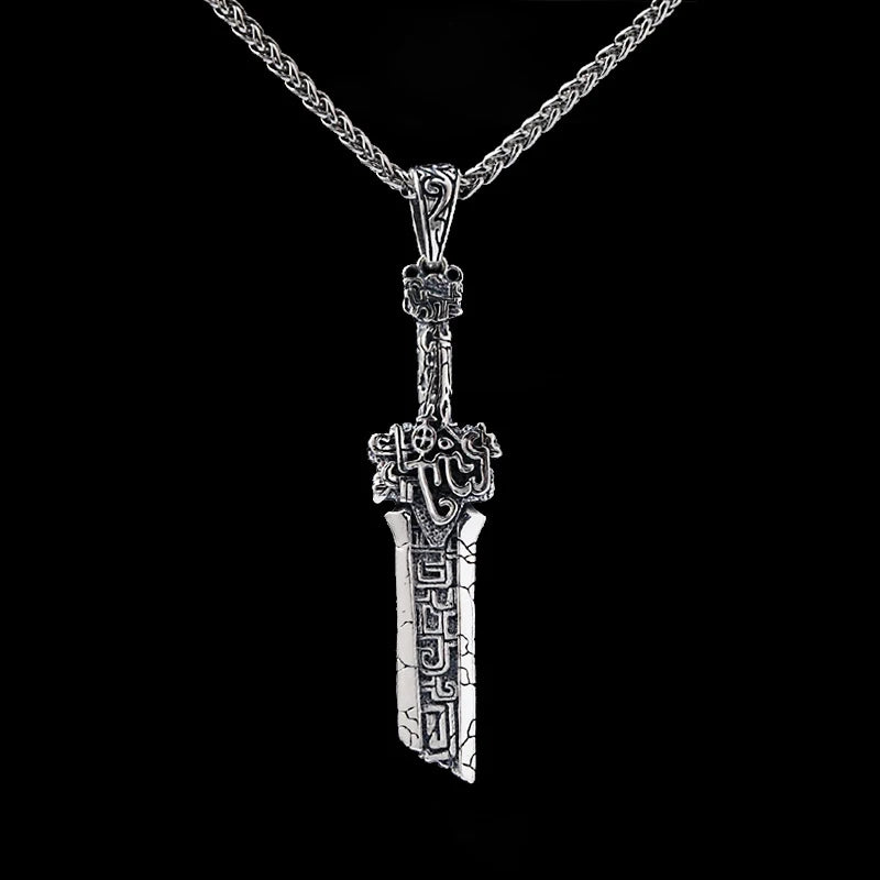 316L Stainless Steel Sword Necklace Pendant Men's Birthday Gift