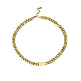 316L Stainless Steel High-End Chain Choker Necklace Bracelet
