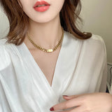 316L Stainless Steel High-End Chain Choker Necklace Bracelet
