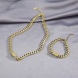 316L Stainless Steel High-End Chain Choker Necklace Bracelet