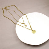 316L Stainless Steel Star Charms Chain Choker Necklace