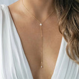 316L Stainless Steel Chain Necklace with Pearl Beads Pendant