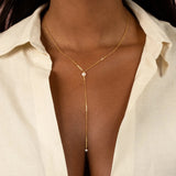 316L Stainless Steel Chain Necklace with Pearl Beads Pendant