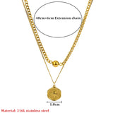 High-end 2 Layer Geometric Beaded Star Charms Choker Necklace