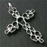 316L Stainless Steel Skull Cross Pendant