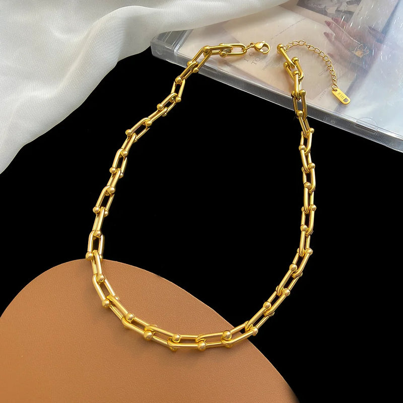 316L Stainless Steel Thick Chain Set Wedding Jewelry