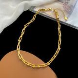 316L Stainless Steel Thick Chain Set Wedding Jewelry