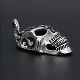 316L Stainless Steel Fire Man Ghost Rider Skull Pendant