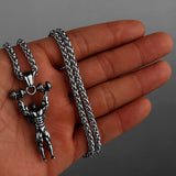 Vintage Hip Hop Biker Pendant Necklace