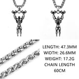 Vintage Hip Hop Biker Pendant Necklace