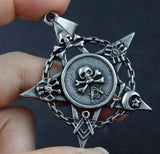 316L Stainless Steel Wiccan Pentacle Star Pendant