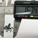 316L Stainless Steel Horse Pendant Unicorn Charms Beads 5mm Hole