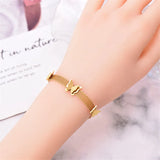316L Stainless Steel Frosted Butterfly Bracelet