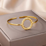 316L Stainless Steel Glod Bracelet For Women Men Classic Straw Chain