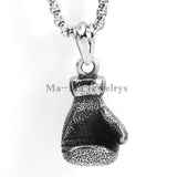 316L Stainless Steel Glove Pendant Necklace Men's Boxing Glove Jewelry