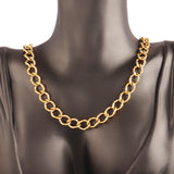 316L Stainless Steel Knot Pandent Necklaces For Women Thick Chain Choker