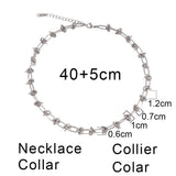 316L Stainless Steel Knot Pandent Necklaces For Women Thick Chain Choker
