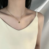 316L Stainless Steel Heart Necklaces For Women Chokers Chain