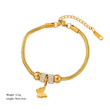 316L Stainless Steel Zircon Bracelet For Women Girls Charm Bracelets