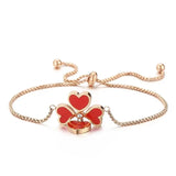 316L Stainless Steel Heart Link Chain Bracelet for Women