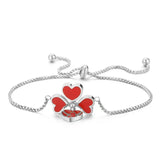 316L Stainless Steel Heart Link Chain Bracelet for Women