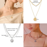 316L Stainless Steel Heart Necklace Choker Necklace Birthday Gift