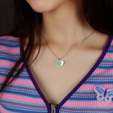 316L Stainless Steel Heart Necklace Choker Necklace Birthday Gift