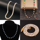 Heart Necklace Women Coin Pendant Chain Choker Jewelry