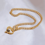 316L Stainless Steel Heart Necklace Women Choker Necklace