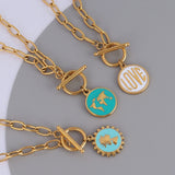 316L Stainless Steel Heart Necklace Women Choker Necklace
