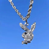 316L Stainless Steel Rabbit Necklace For Women Punk Style Party Lgbt Gift