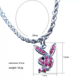 316L Stainless Steel Rabbit Necklace For Women Punk Style Party Lgbt Gift