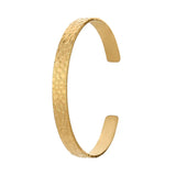 316L Stainless Steel Honeycomb Open Bangle for Women