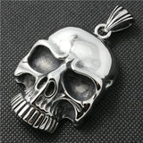 316L Stainless Steel Big Demon Skull Pendant For Biker