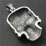 316L Stainless Steel Big Demon Skull Pendant For Biker