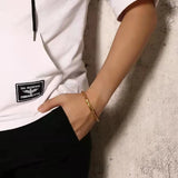 316L Stainless Steel Keel Chain Bracelet High Strong Solid Kpop Je