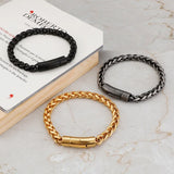 316L Stainless Steel Keel Chain Bracelet High Strong Solid Kpop Je